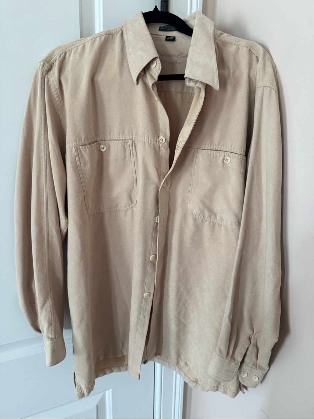 Beige Button-Up Shirt - Classic Neutral